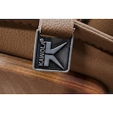 thumbnail of KAWOLA Relaxsessel FERREIRA Drehsessel Leder braun mit Hocker