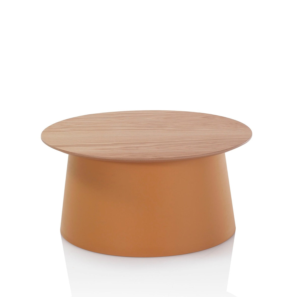 AQA Design Tavolino in polipropilene e mdf MARUS-B senape cm. L.70 P.70 H.32,5 MP02370