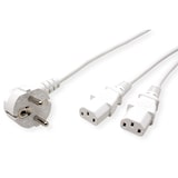 thumbnail of ROLINE Y-Netzanschlusskabel, weiß, 2 m