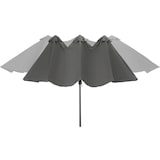 thumbnail of tectake Parasol SILIA en aluminium 460 x 270 cm - gris - 404256