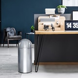 thumbnail of Abfallsammler / Mülleimer PUSH 35L chrom hjh OFFICE