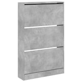 thumbnail of vidaXL Schuhschrank Betongrau 80x21x125,5 cm Holzwerkstoff