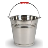 thumbnail of Edelstahleimer 12 Liter Metalleimer Wassereimer Blumenkübel Ascheeimer Dekoeimer 12