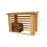 thumbnail of HABRITA abri range-bûches fermé et esthétique 1.90 m² avec structure de bois rb2311