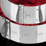thumbnail of Fmprofessional Anelli da forno regolabili 2 pezzi, per torte, hamburger, acciaio inox, lavabili in lavastoviglie, diametro 9 a 11,7 cm, altezza 4 cm