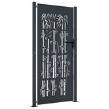 thumbnail of vidaXL Gartentor Anthrazit 105x180 cm Stahl Bambus-Design