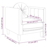 thumbnail of vidaXL Sessel mit Kissen Braun Kunstleder Wildleder-Optik