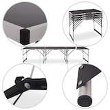 thumbnail of Multifunktionstisch, 3-teilig, Alu, 3 x 100 cm x 60 cm, Tapeziertisch, pro Tisch 4-fach höhenverstellbar, Raburg Olli