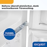 thumbnail of Exquisit Mini Kühl-Gefrierkombination KGC590-30-E-040E schwarz | Nutzinhalt: 85 L  Türanschlag wechselbar | Kühlschrank mit Gefrierfach klein
