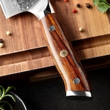 thumbnail of XinZuo - Cuchillo de chef de Damasco de 10 pulgadas - Serie B13D Yu
