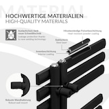 thumbnail of LuxeBath Elektro Badheizkörper Iron EM 500x1200 mm Schwarz matt, Heizstab 900W, einfacher Thermostat