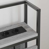 thumbnail of vidaXL Stauraum-Kopfteil mit Regal Grau Sonoma 135 cm Holzwerkstoff
