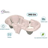 thumbnail of Becherhalter, praktische & kompostierbare Chinet-Transporthilfe für 2 Becher, 21 x 11 x 4 cm, 360 Stk