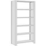 thumbnail of PROREGAL Fachbodenregal FALKE mit Seitenwand | Heavy-Duty | Grundregal | HxBxT 250x100x40cm | 6 Ebenen | Fachlast 350kg | Einseitig nutzbar | Verzinkt