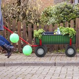 thumbnail of Relaxdays Schubkarrenrad 2.50-4, 2er Set, Vollgummi, Stahlfelge, Ersatzrad Schubkarre, pannensicher, 80 kg, schwarz/grau