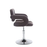 thumbnail of Sedia lounge Dublin in similpelle marrone