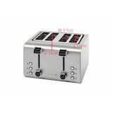 thumbnail of Tarrington House Torradeira para 4 fatias TA 4170N, aço inoxidável