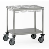 thumbnail of Tournus Gewürzwagen: Geliefert mit 8 Polycarbonat Behältern GN 1/6 100mm tief & Deckel.