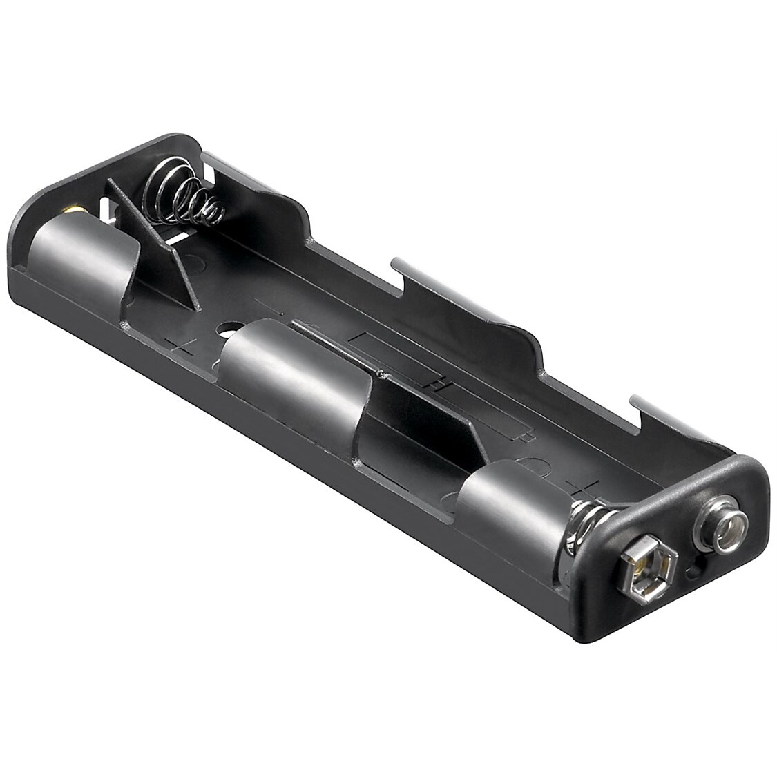 Goobay 4x AA (Mignon) Batteriehalter - Druckknopf