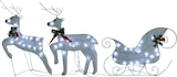 thumbnail of vidaXL Rentier mit Schlitten Weihnachtsdekoration 100LEDs Outdoor Weiß