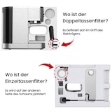 thumbnail of Espressomaschine mit 20 Bar Italienischer Pumpe - Espresso Siebträgermaschine Edelstahl | Kaffeemaschine Espresso für Cappuccino, Manometer, 1.3L