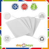 thumbnail of DayBays 1000 Stk. Pappteller 16x20 cm rechteckig weiß ohne Beschichtung