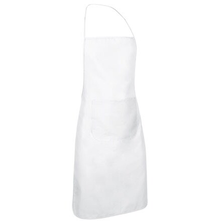 Delantales Blancos 100 % Poliester (Paquete con 10 Uds)