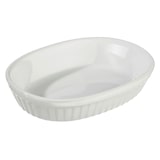 thumbnail of METRO Professional Plat à four ovale, faïence, 18 x 13.5 x 3.5, blanc