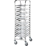 thumbnail of Chariot de transport en acier inoxydable, 16x 400x600 mm - Stalgast