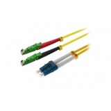 thumbnail of Helos LWL Patchkabel E2000® APC (LSH)/LC Duplex 9/125µm OS2 gelb 0,5m