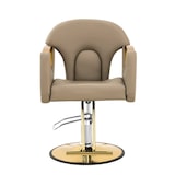thumbnail of physa - Physa Fauteuil de Coiffure avec Repose-Pieds 53-64 cm 180 kg Beige - Chaise de Salon de Coiffure Siège de Coiffure réglable en