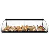 thumbnail of MBH - Vetrina espositiva neutra professionale Snack 120 cm vetri curvi. Espositore neutro da banco porta brioches per bar e pasticceria.
