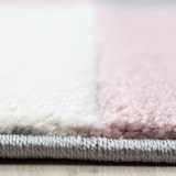 thumbnail of Teppich Schlafzimmer Karo Elegant Waschbar Strapazierfähig Wohnzimmer Esszimmer Pflegeleicht Läufer Pink 80x300 cm – MONZA von Kadima Design