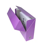 thumbnail of Exacompta Cod. 89926E - Scatola per progetti Iderama dorso 90mm, consegnata montata, cartoncino lucido - 25,5x34cm viola  - Confezione da  5 pz.