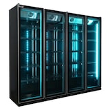 thumbnail of Romux® Professional Vitrine Réfrigérée MD 4 Portes Noir 2200 Litres avec éclairage LED Ventilées | Réfrigération Verticale Positive