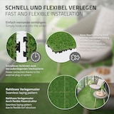 thumbnail of ML-Design Kunstrasen Fliesen 30x30 cm/33 Stücke=3m², Bodenbelag mit Klicksystem und Drainage, UV-Beständig, Kunststoffrasen Künstlicher Rasen