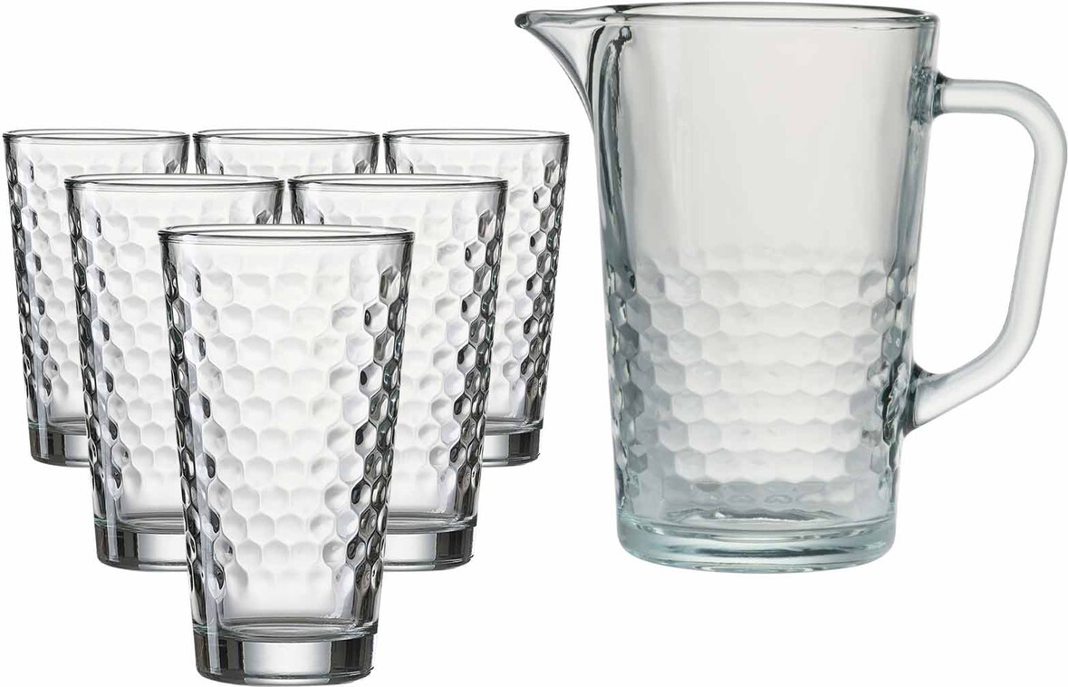 Ritzenhoff & Breker Favo Krug- und Longdrinkglasset 7-teilig transparent