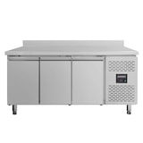 thumbnail of Mesa congeladora, 3 portas, com painel traseiro, aço inoxidável, refrigeração a ar, 85 x 179,5 x 70 cm, GN1/1, 450 W, EASYLINE, 417L, 10013 Vaiotec