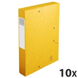 thumbnail of Exacompta - Réf. 16006H - 10 boites de classement Cartobox Dos 60mm Carte lustrée - A4 - Jaune