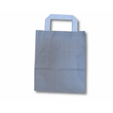 thumbnail of 250x Papiertragetaschen aus Kraftpapier 180+80x220mm grau