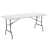 thumbnail of Table pliante blanche en PEHD 180 cm 8 places format valise
