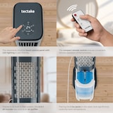 thumbnail of tectake Luftkühler Alaska 4in1 mobiles Klimagerät Luftbefeuchter Ventilator 23x29x86cm Anthrazit Grau