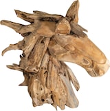thumbnail of BISCOTTINI Skulptur in form eines pferdekopfes aus teakholz, das aus dem meer zurückgebracht wurde 37x90x96 cm
