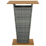 thumbnail of vidaXL 5-tlg. Gartenbar-Set mit Kissen Poly Rattan Grau