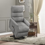 thumbnail of Sillón relax reclinable eléctrico sillón levanta personas con mando a distancia y bolsillo lateral sillón elevador para salón dormitorio gris