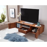 thumbnail of Massives Lowboard im Landhausstil, Fernsehkonsole mit Stauraum, Handgefertigt. 135x45x51 cm | Kadima Design
