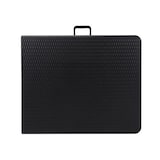 thumbnail of Mesa plegable, resistente al clima, con mango, apariencia de ratán, máx. 100 kg, negro