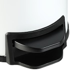 thumbnail of Relaxdays Mülleimer Bad, 3 l, Kosmetikeimer Absenkautomatik, Bambusdeckel, entnehmbarer Inneneimer, Treteimer, weiß