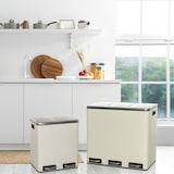 thumbnail of Recogedor de residuos / sistema de separación de residuos Clean 9 - 54L (3x18L) acero beige hjh OFFICE