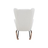 thumbnail of SalesFever Schaukelstuhl | Teddyfell | B 66 x T 104 x H 106 cm | Weiß